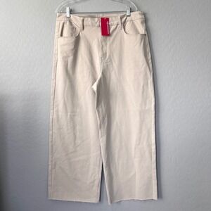 NWT Commando XLarge Do It All Denim High Rise Wide Leg Cropped Pants Porcelain